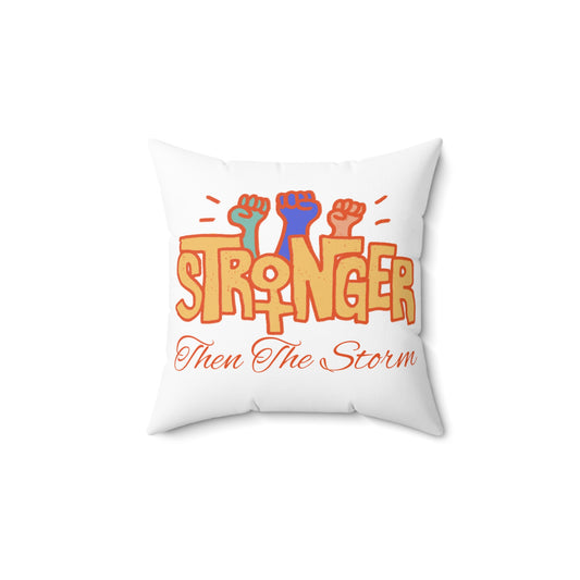 Stronger Spun Polyester Square Pillow