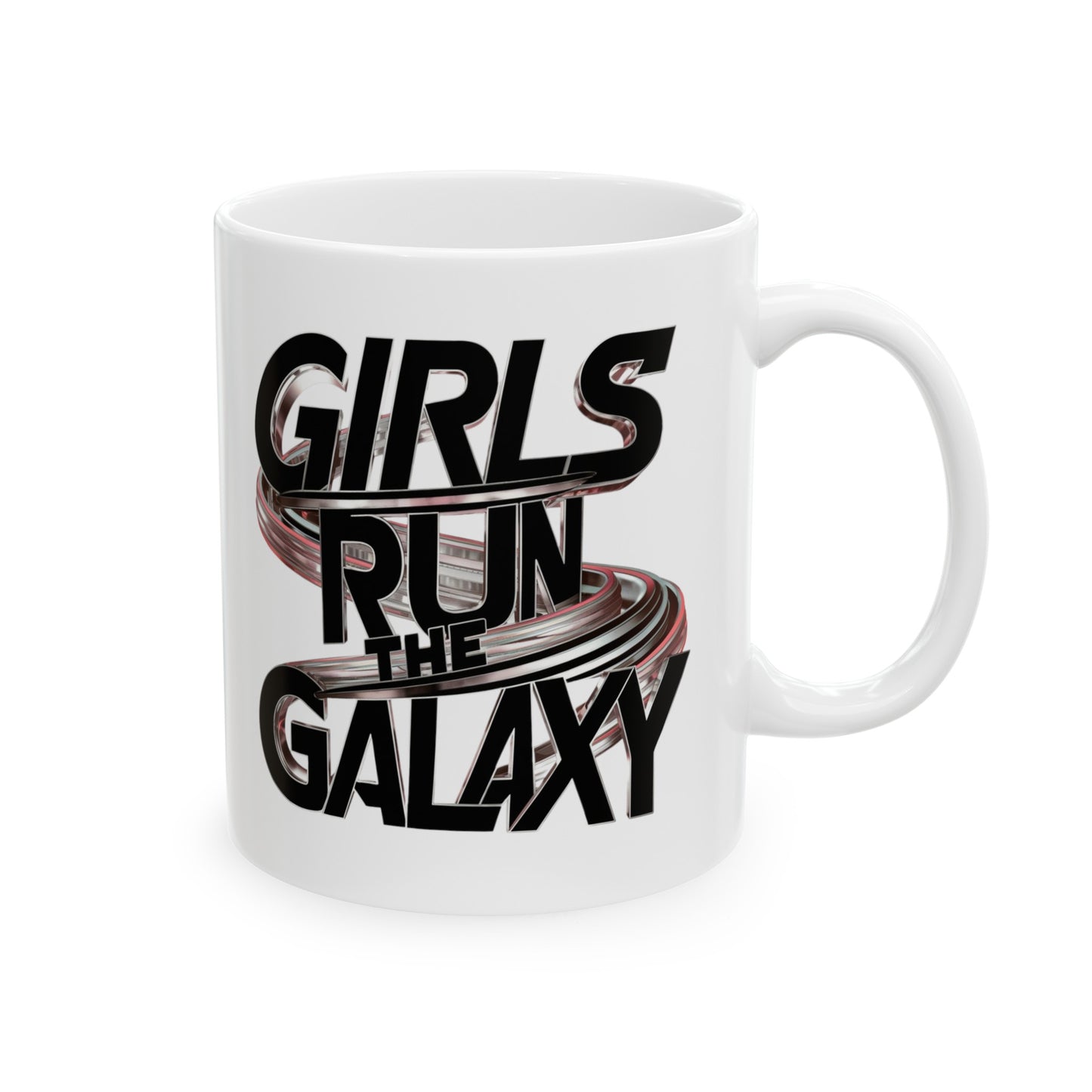 Girls Run Printed Ceramic Mug, (11oz, 15oz)
