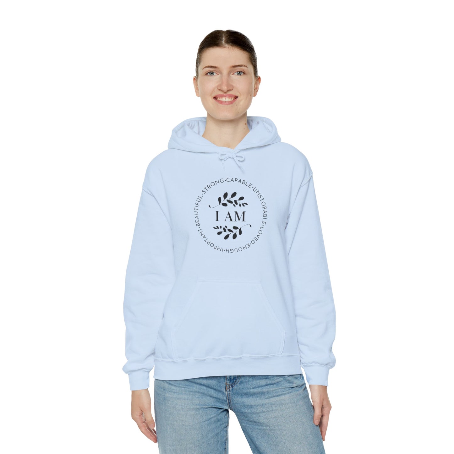 I AM Unisex Heavy Blend™ Hooded Sweatshirt