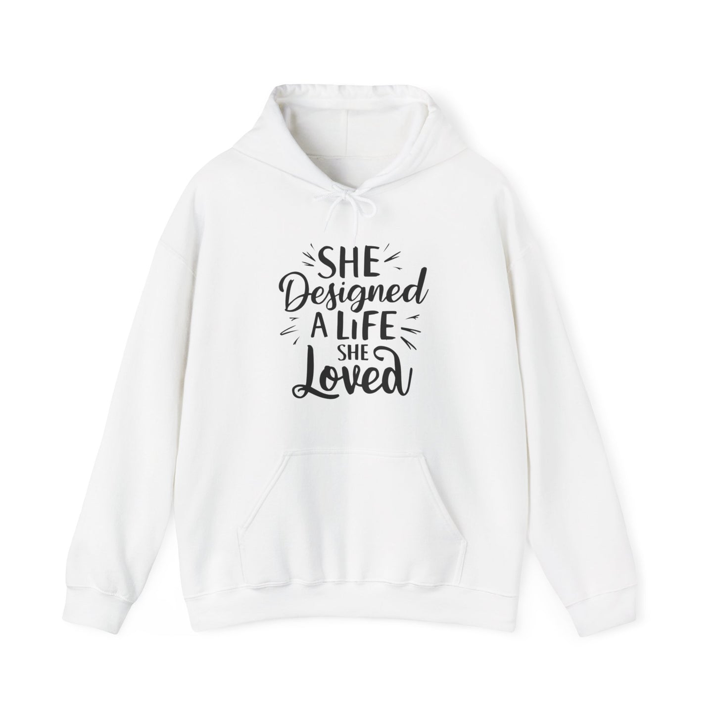 She Designed Printed Unisex Heavy Blend™ Hooded Sweatshirt