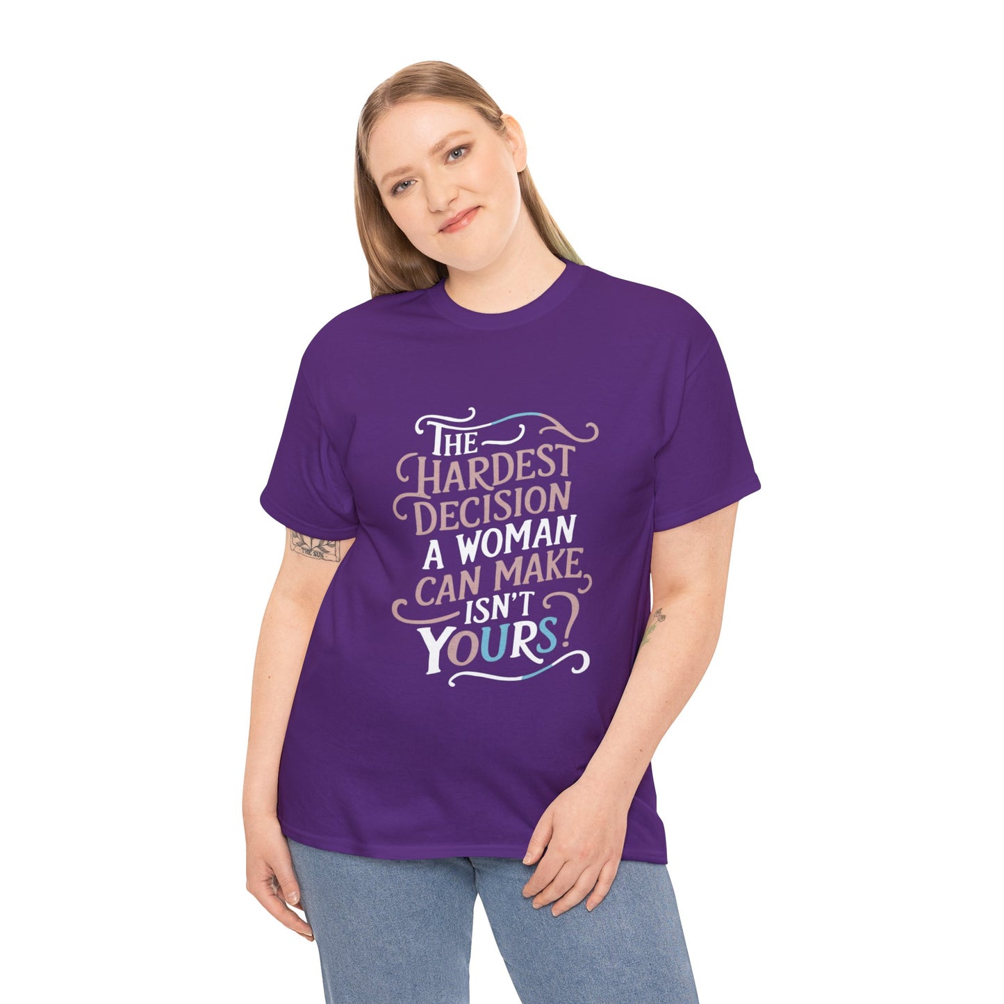 The Hardest Decision T Shirt with Hearts