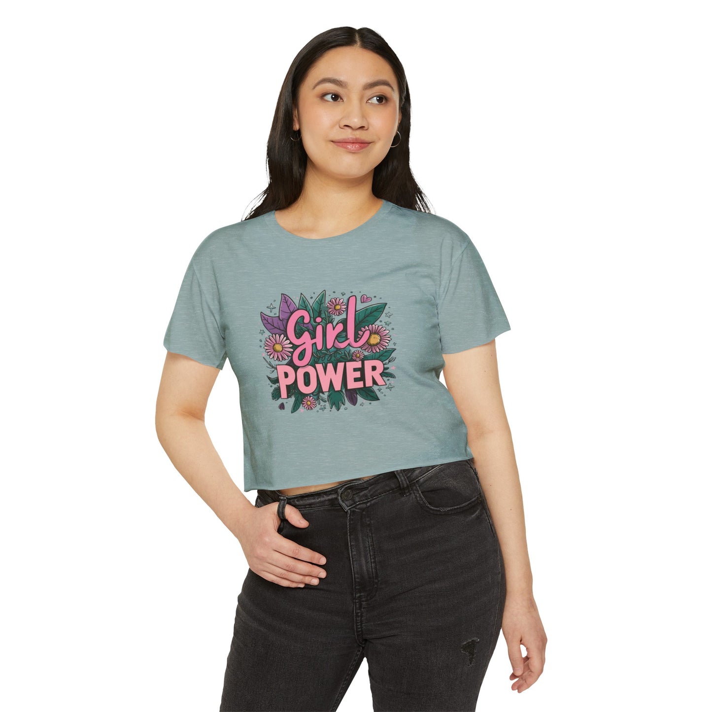 Girl Power Women's Festival Crop Top