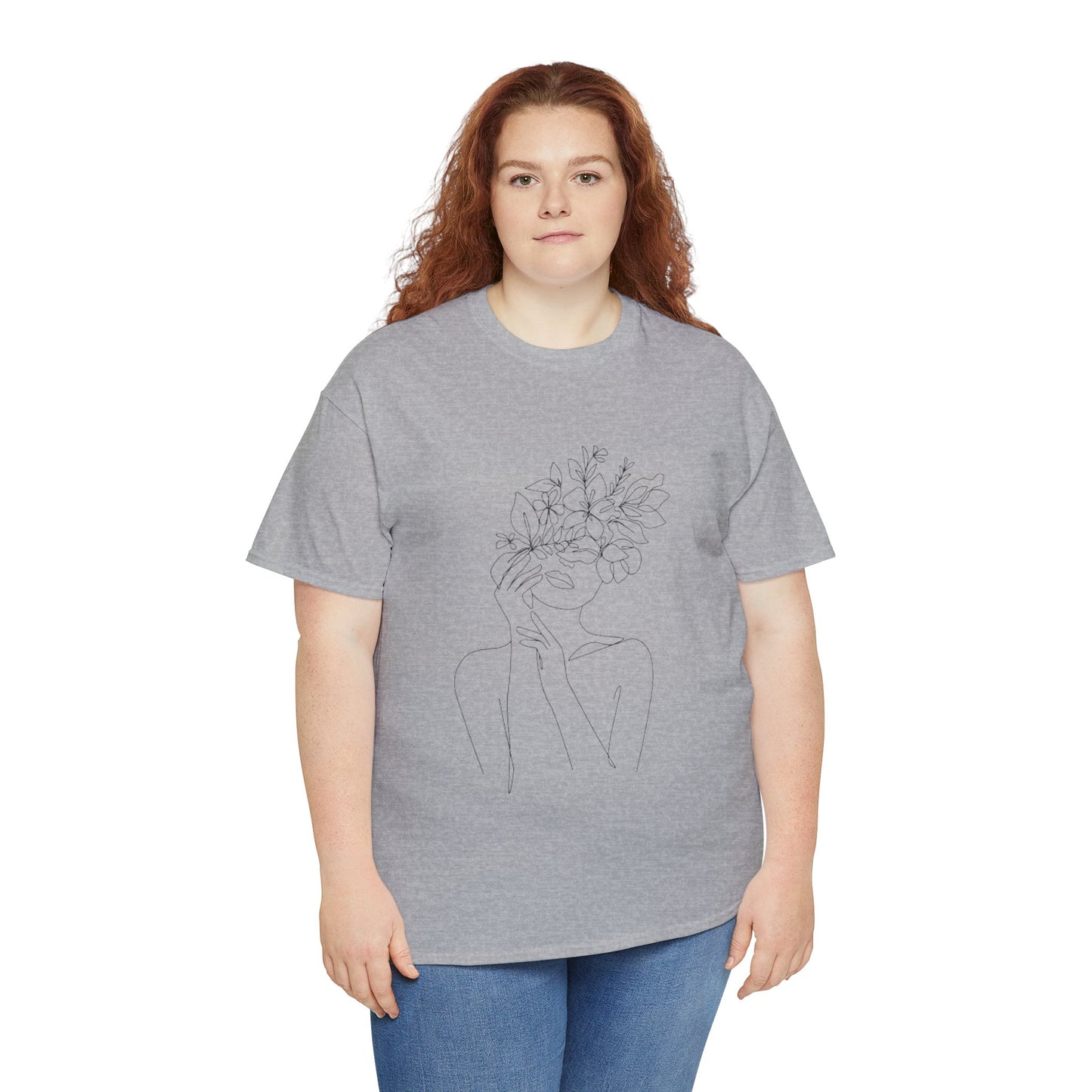 Women Artwork T Shirt with Hearts