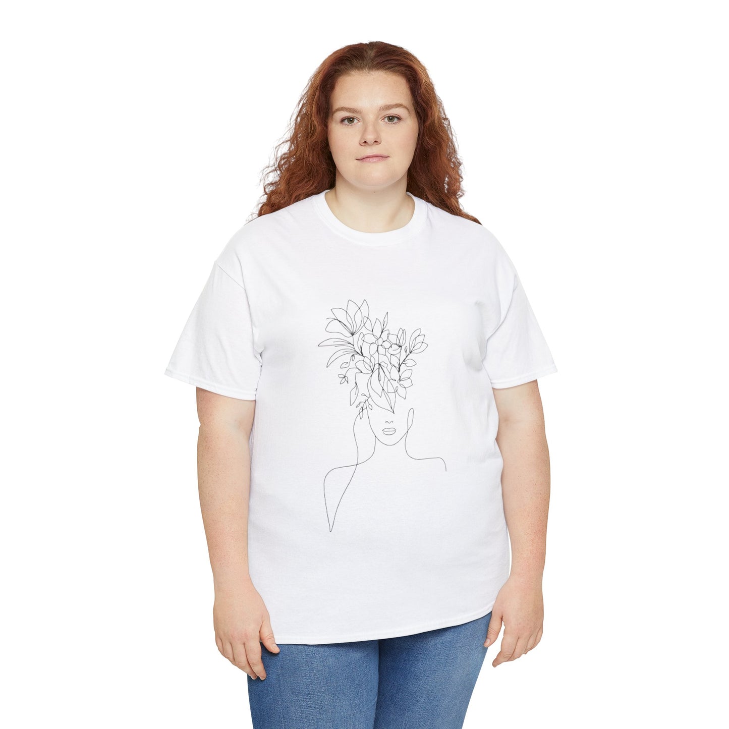 Women Artwork T Shirt with Hearts