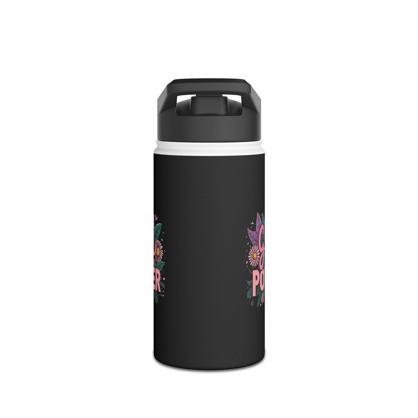 Girl Power  Stainless Steel Water Bottle, Standard Lid