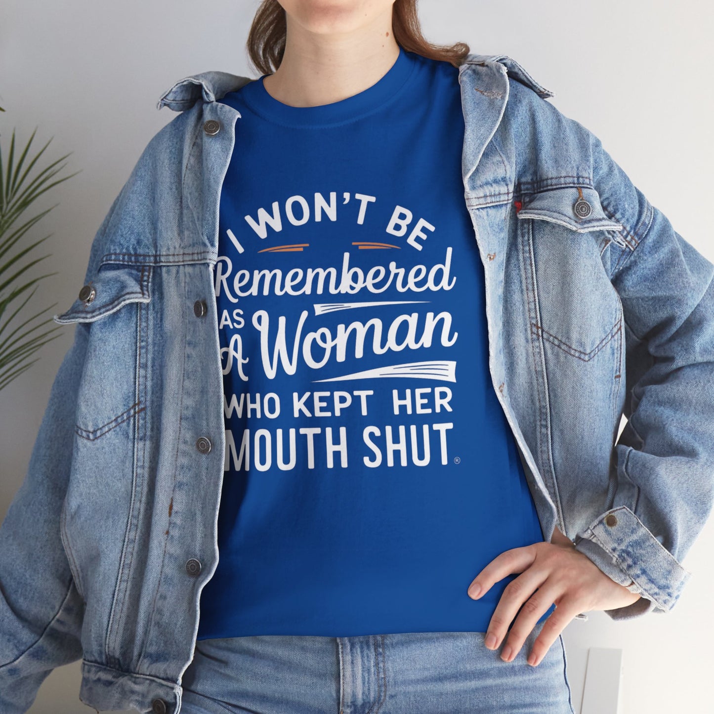 I WON'T Be Printed  T Shirt with Hearts