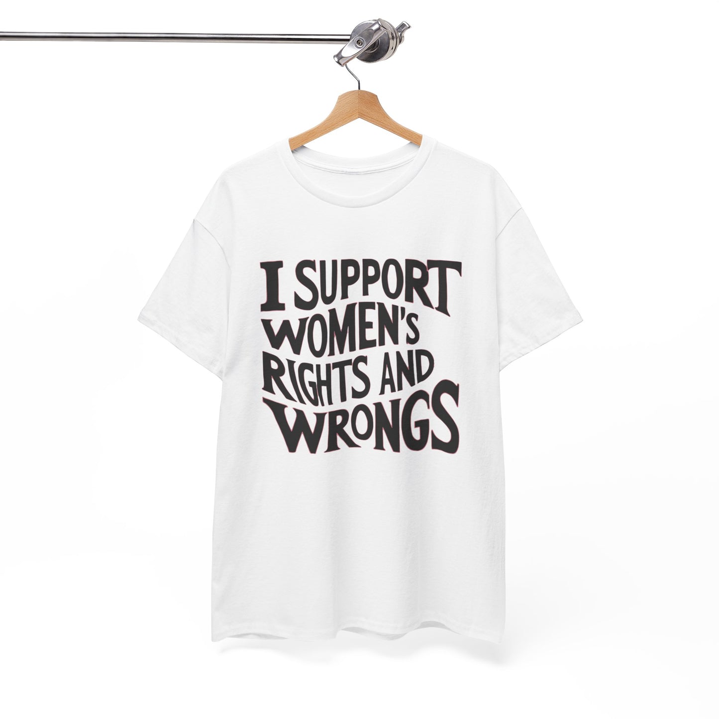 I Support Printed T Shirt with Hearts
