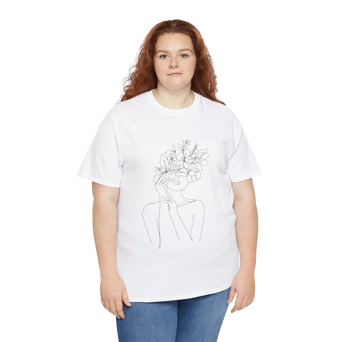 Women Artwork T Shirt with Hearts