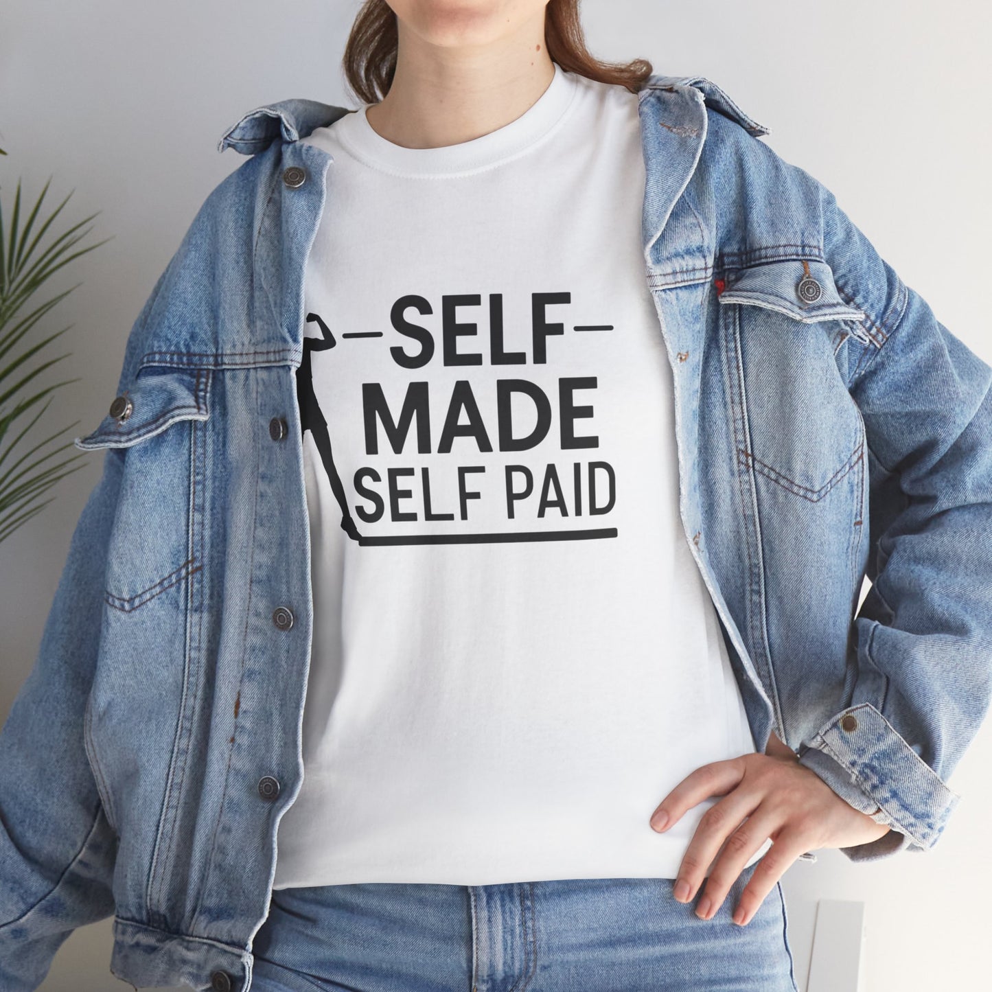 Self Made Printed T Shirt with Hearts
