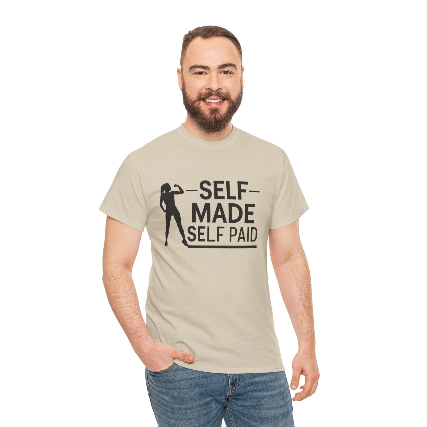 Self Made Printed T Shirt with Hearts