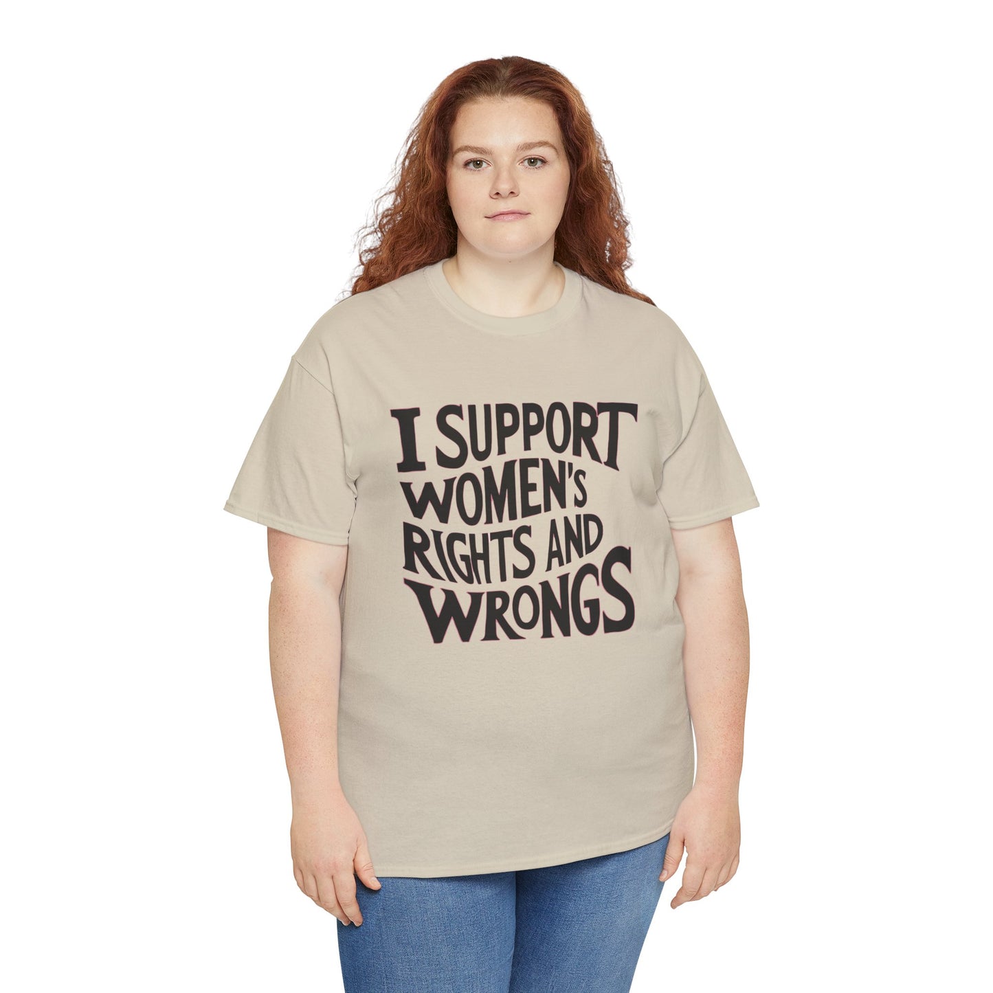 I Support Printed T Shirt with Hearts