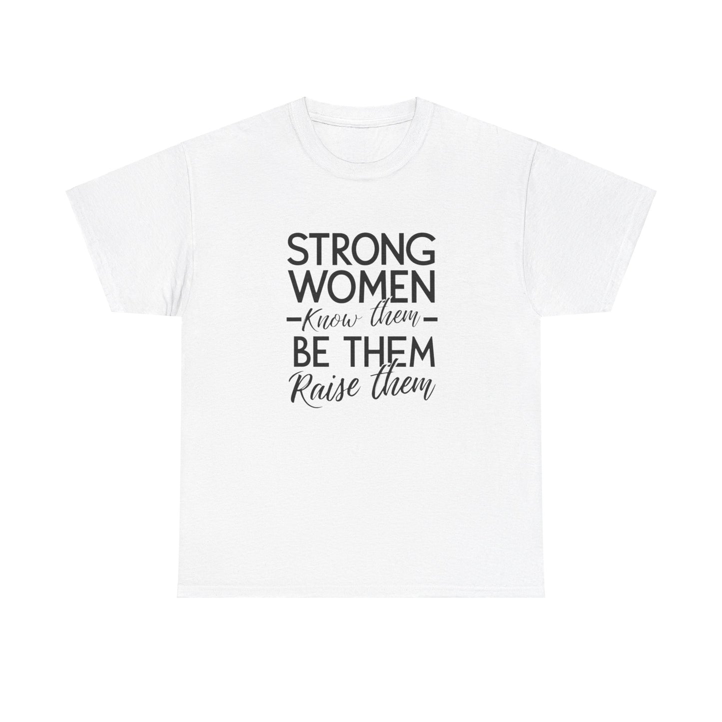 Strong Women Printed T Shirt with Hearts