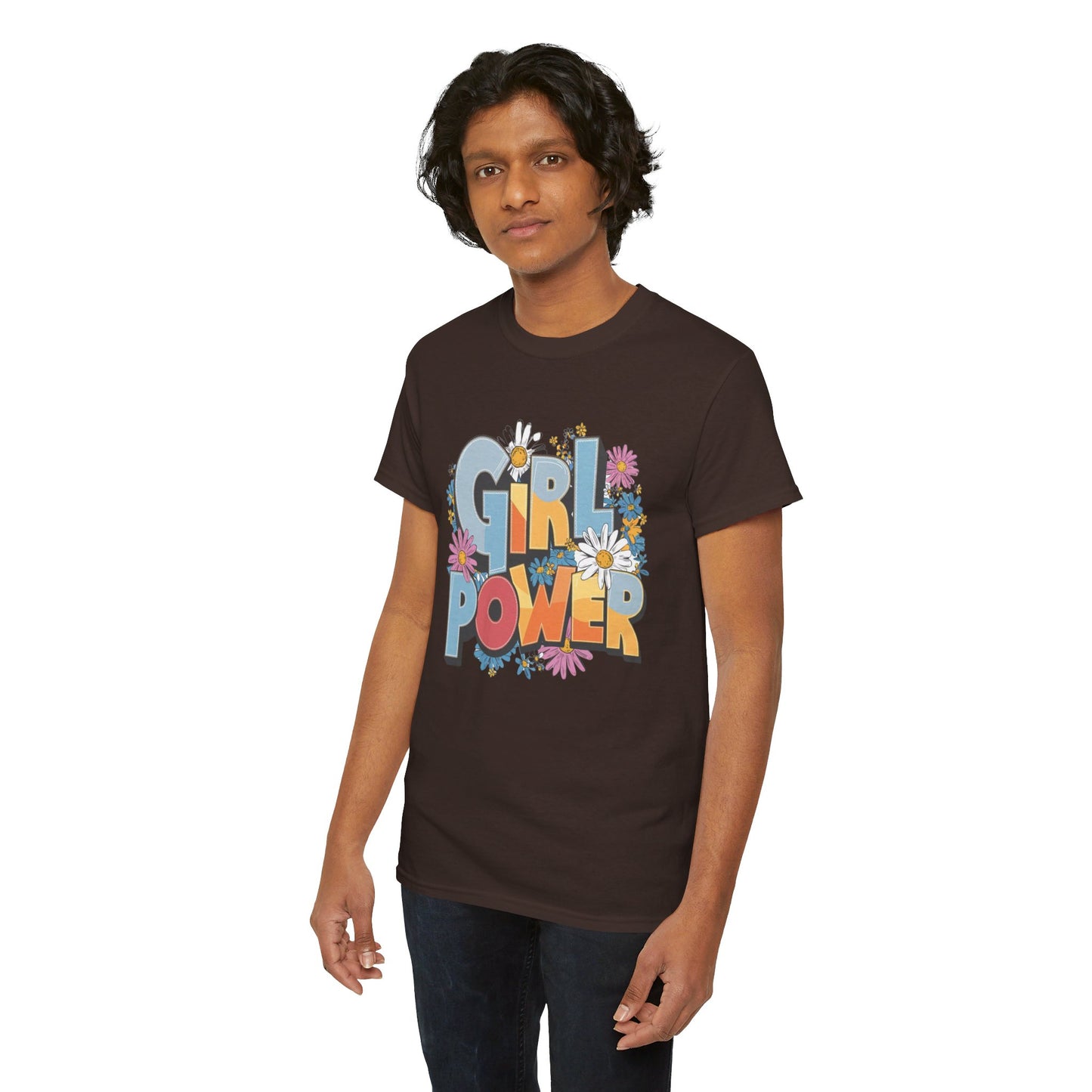 Girl Power Women Heavy Cotton Tee