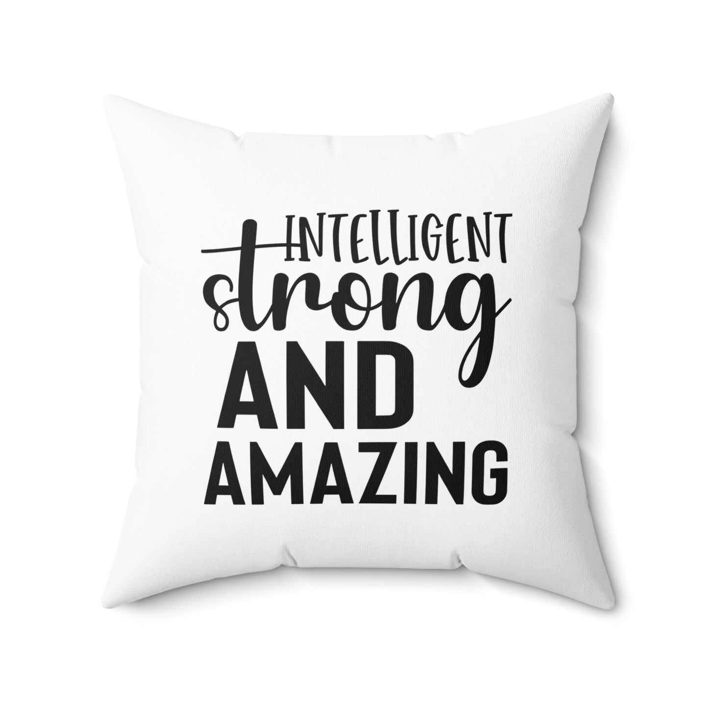 Intelligent  Spun Polyester Square Pillow