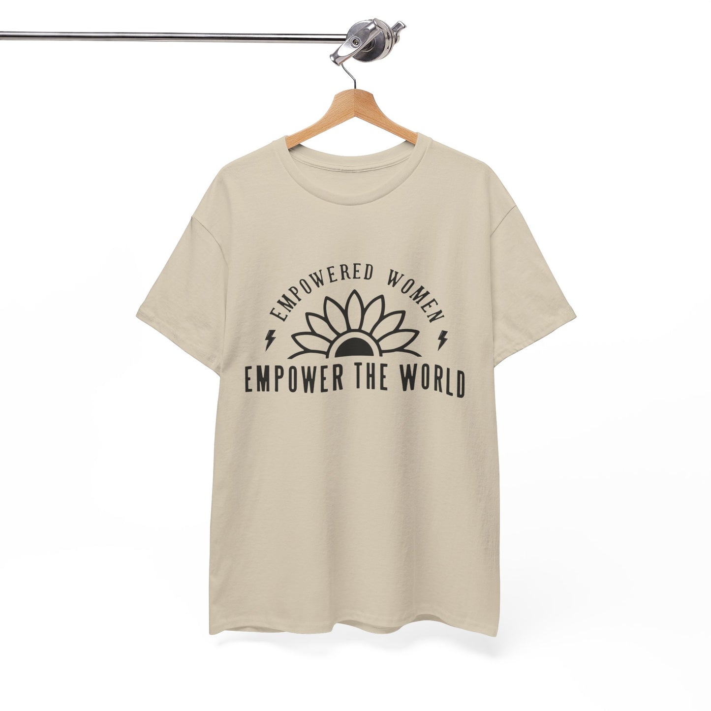 Empowered Women Printed T Shirt with Hearts