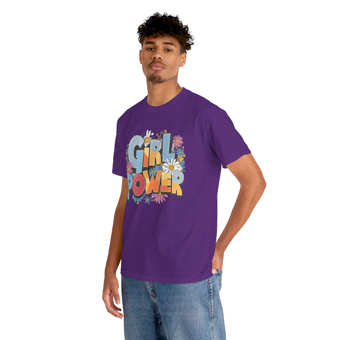 Girl Power Women Heavy Cotton Tee