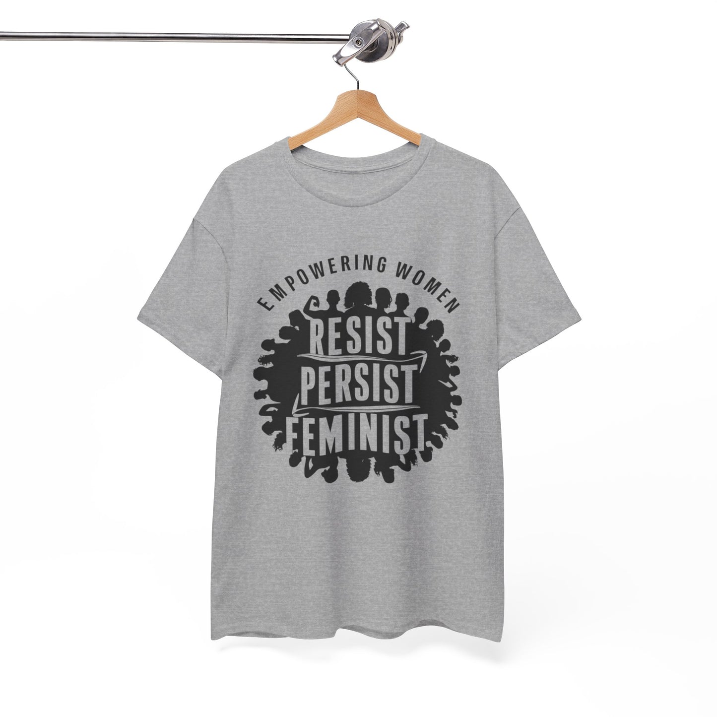 Empowering Women Printed T Shirt with Hearts
