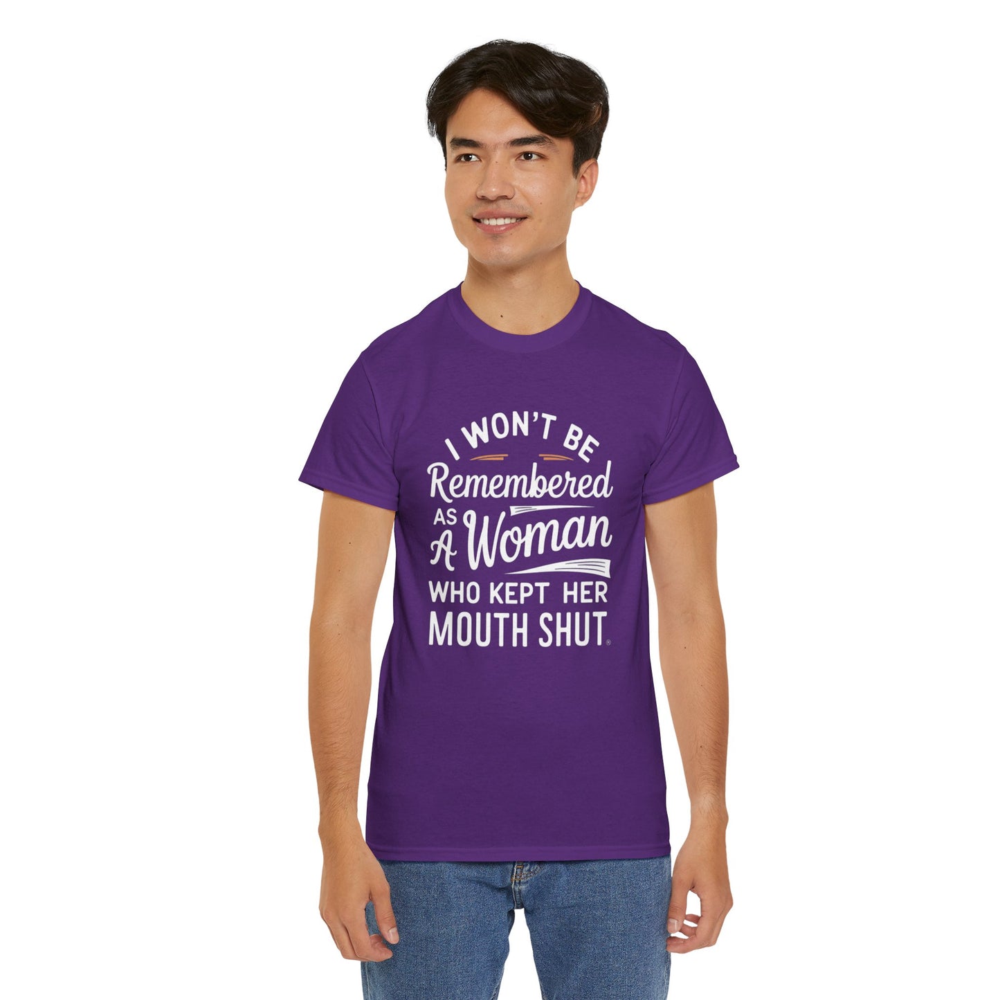 I WON'T Be Printed  T Shirt with Hearts