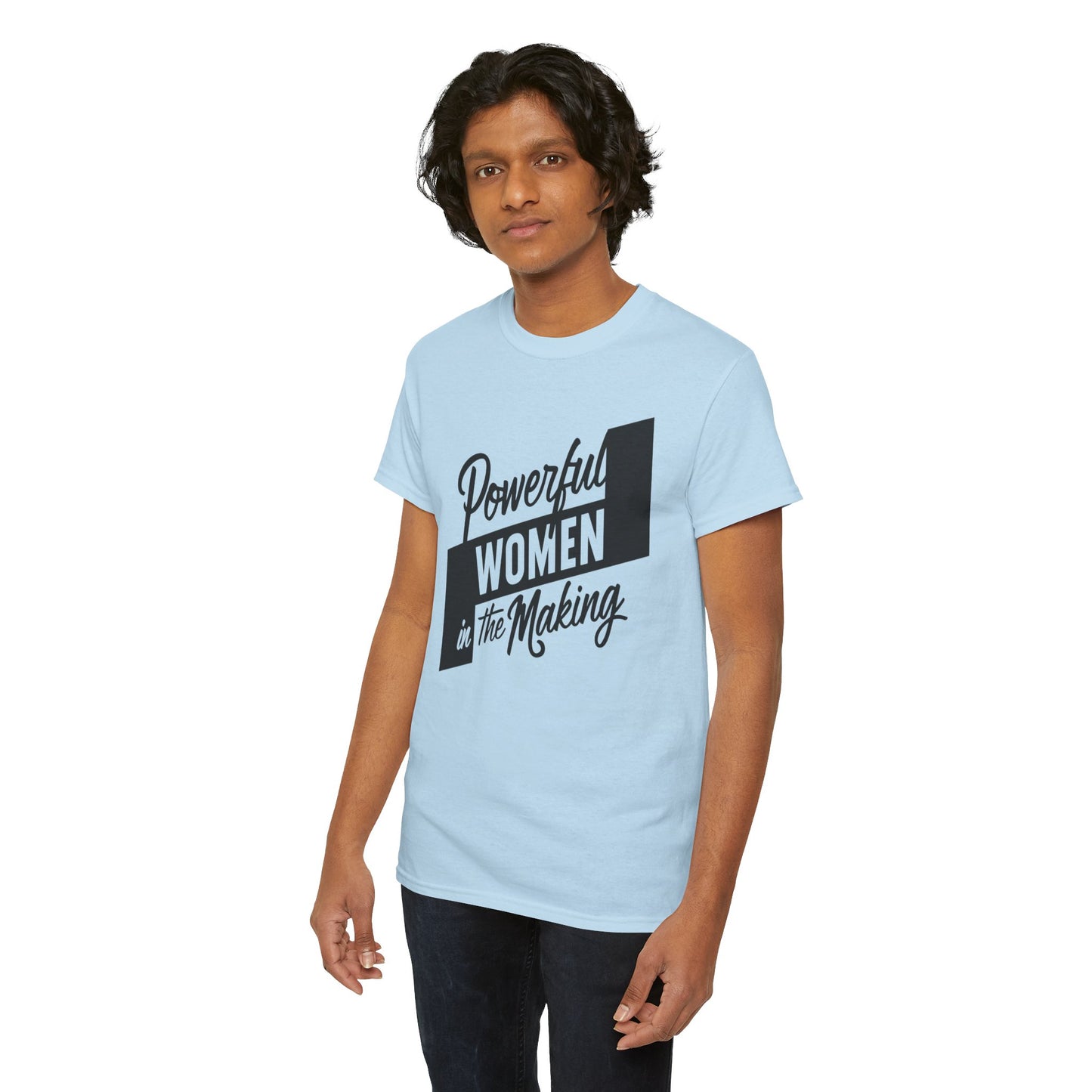 Powerful Women Printed T Shirt with Hearts