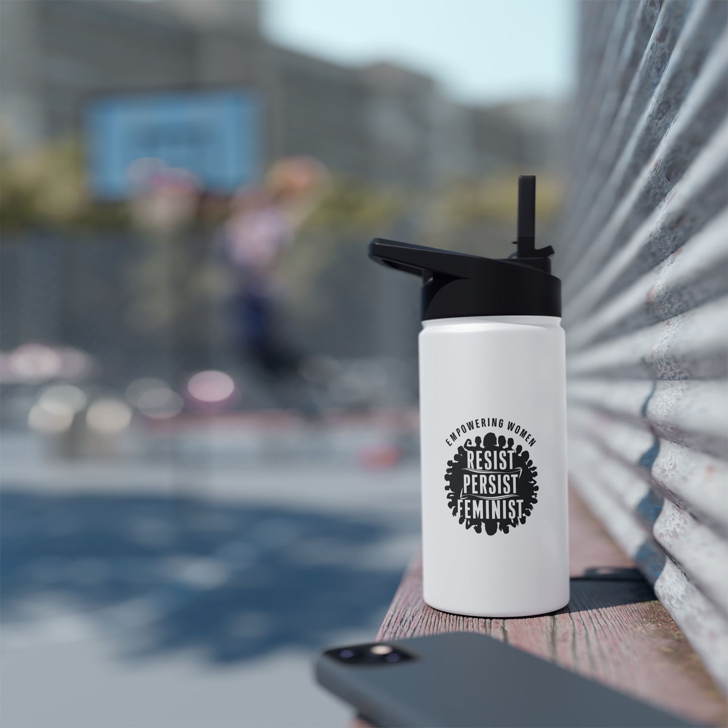 Empowering  Stainless Steel Water Bottle, Standard Lid