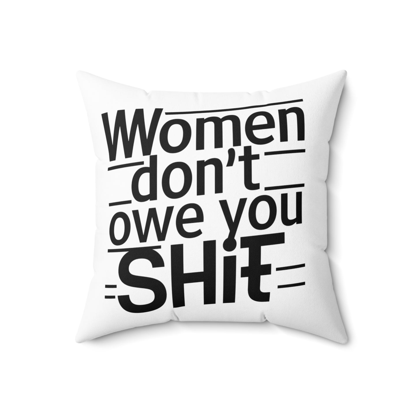 Women Spun Polyester Square Pillow