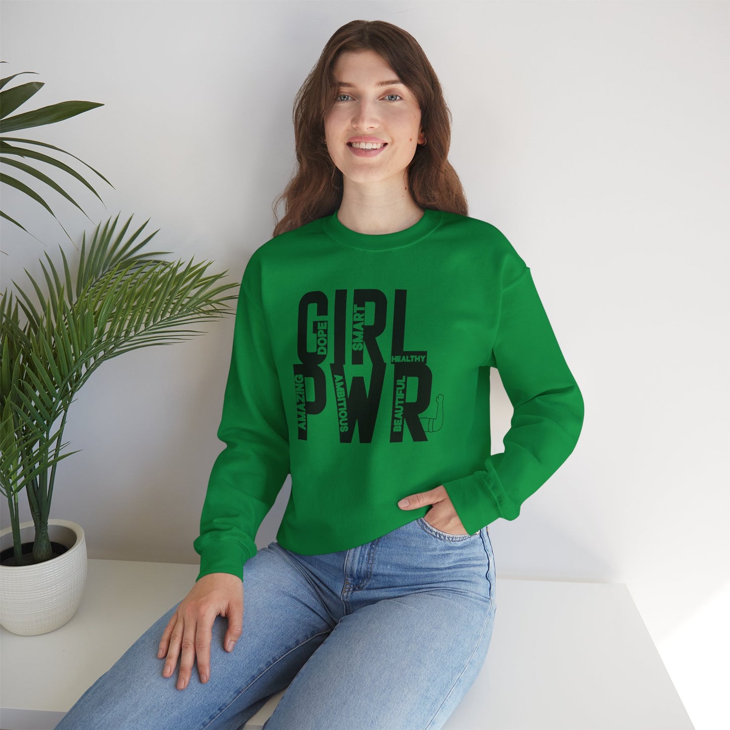 Girl PWR Unisex Heavy Blend™ Crewneck Sweatshirt