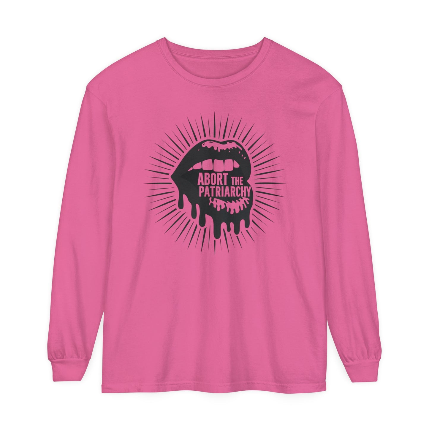 Abort The Women Garment-dyed Long Sleeve T-Shirt
