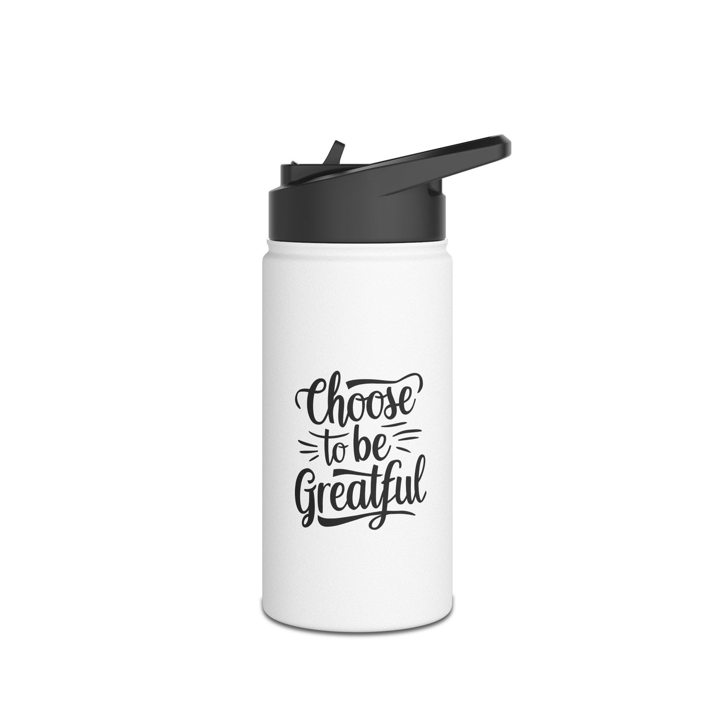 Choose to Stainless Steel Water Bottle, Standard Lid
