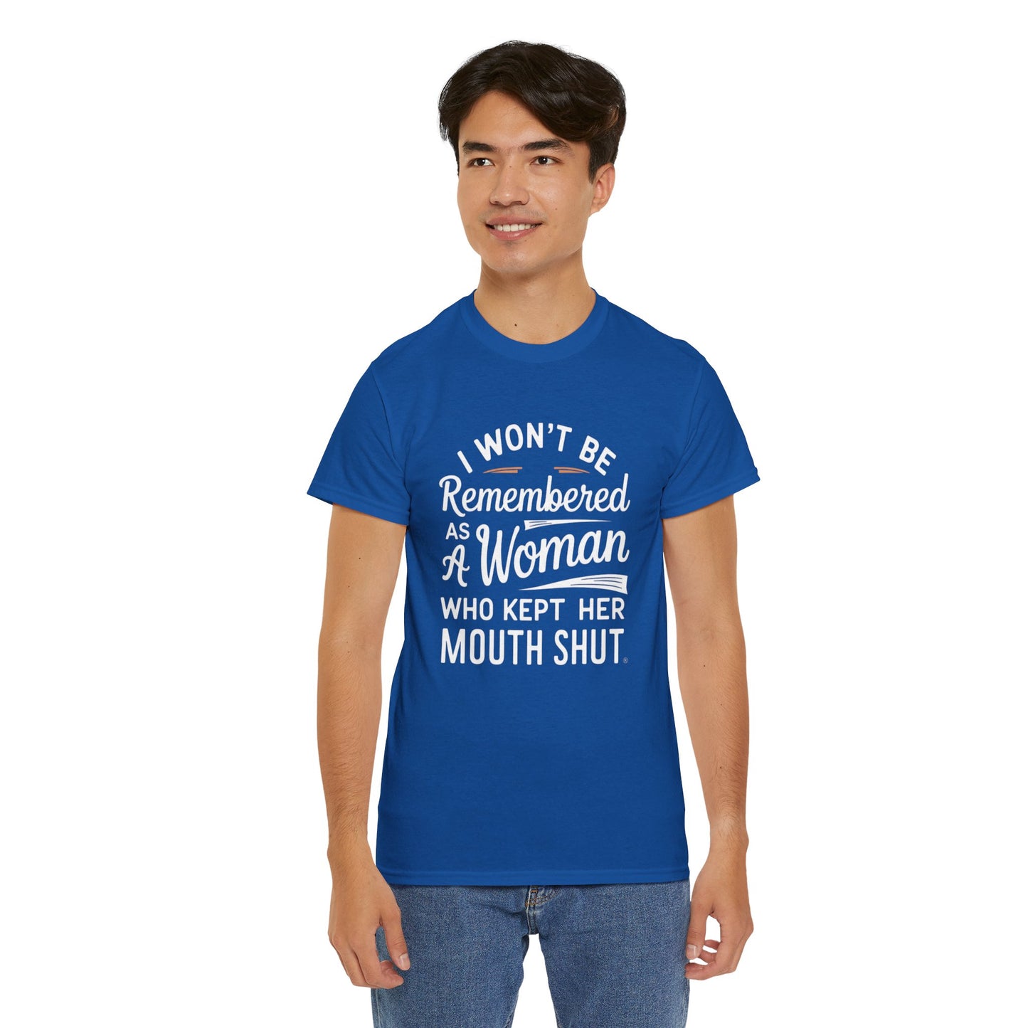 I WON'T Be Printed  T Shirt with Hearts