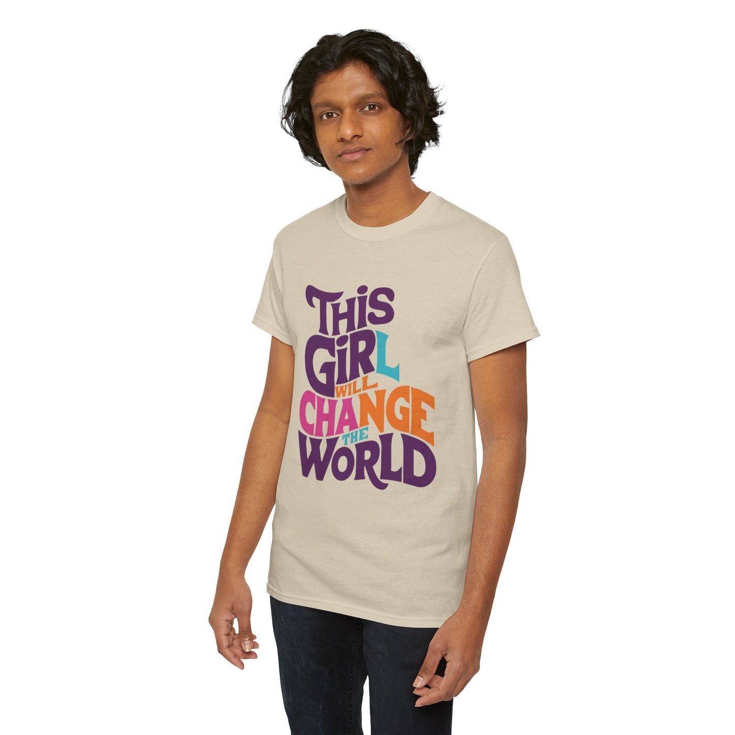 This Girl Printed  T Shirt with Hearts