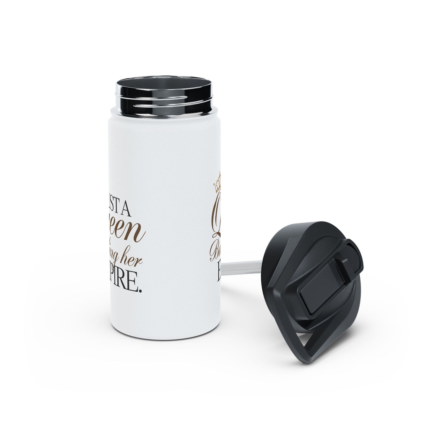Just A Queen  Stainless Steel Water Bottle, Standard Lid