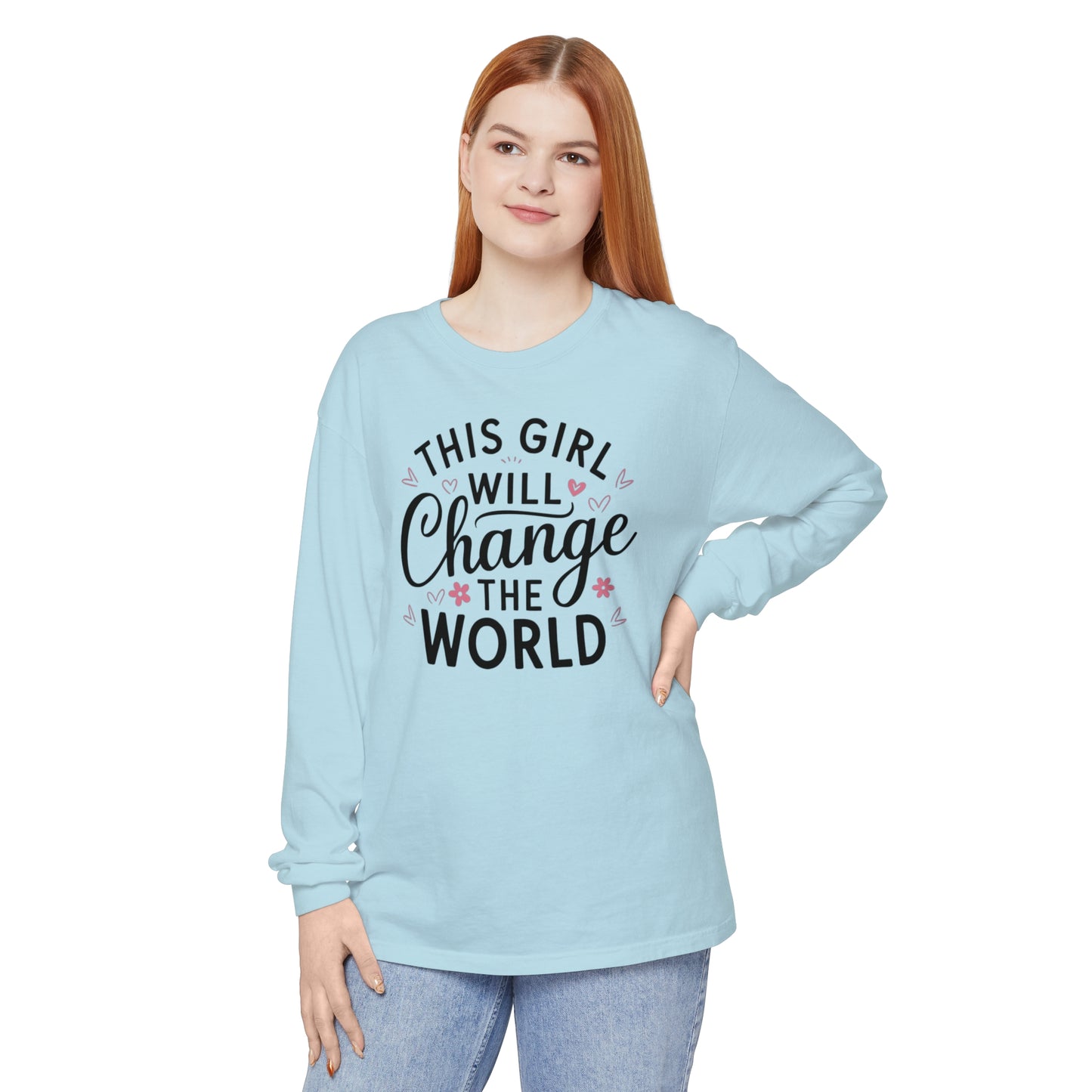 This Girl Garment-dyed Long Sleeve T-Shirt