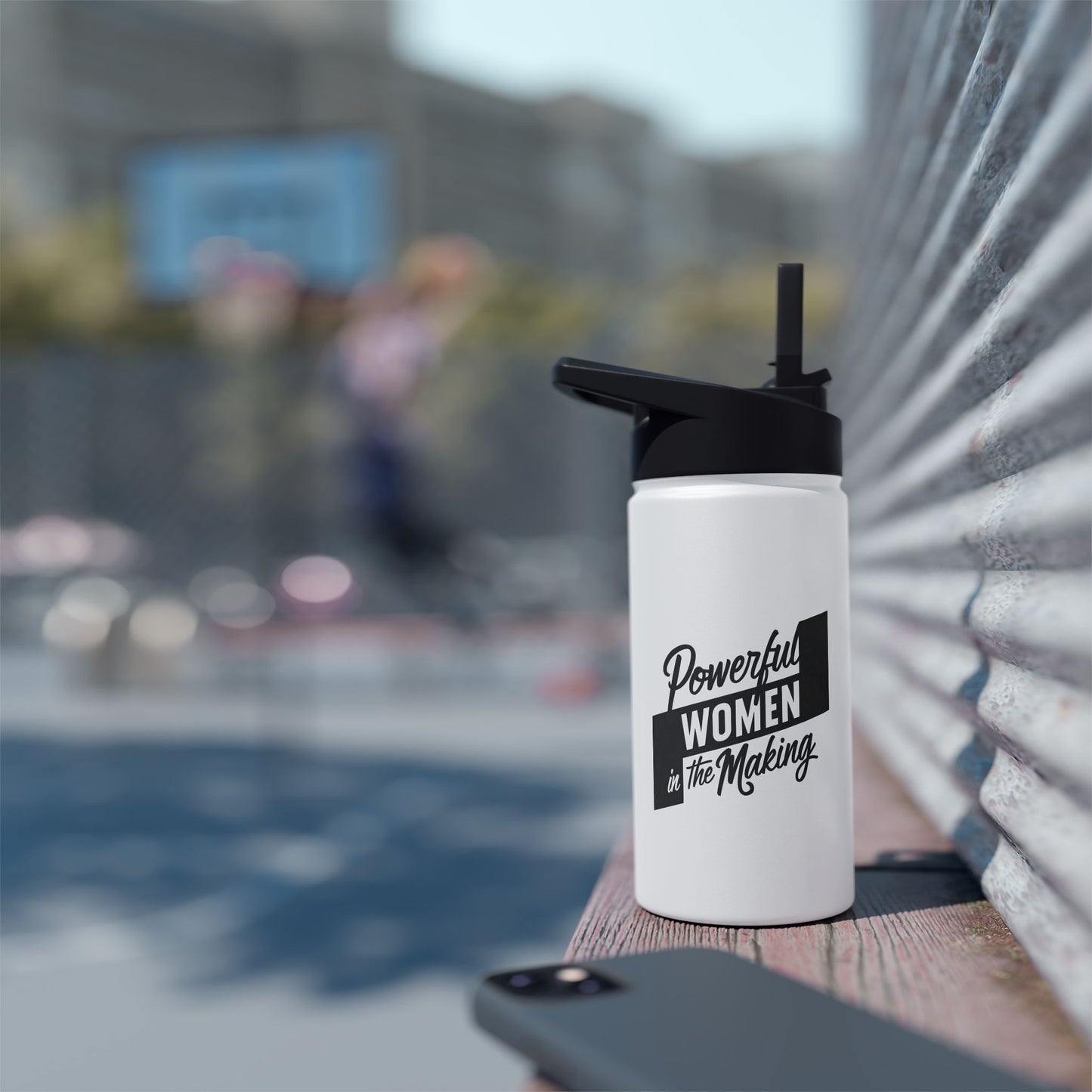 Powerful Stainless Steel Water Bottle, Standard Lid