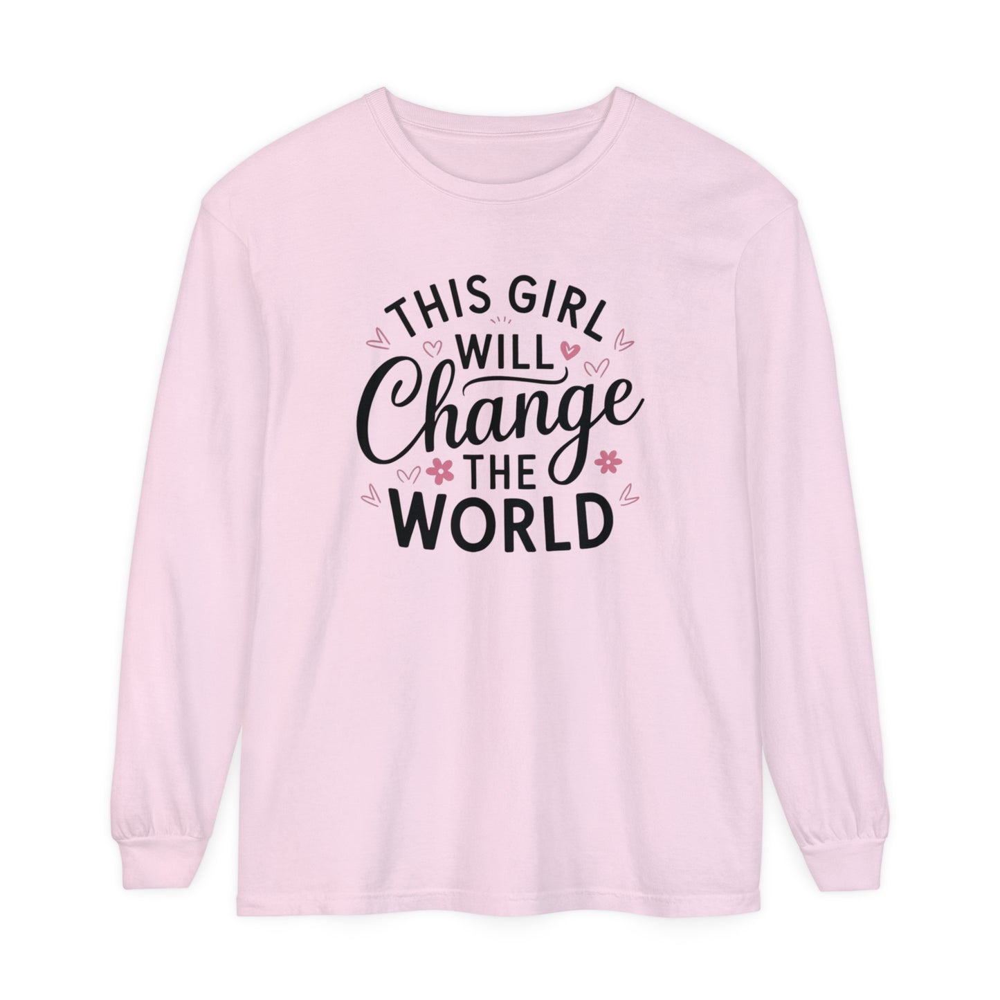 This Girl Garment-dyed Long Sleeve T-Shirt