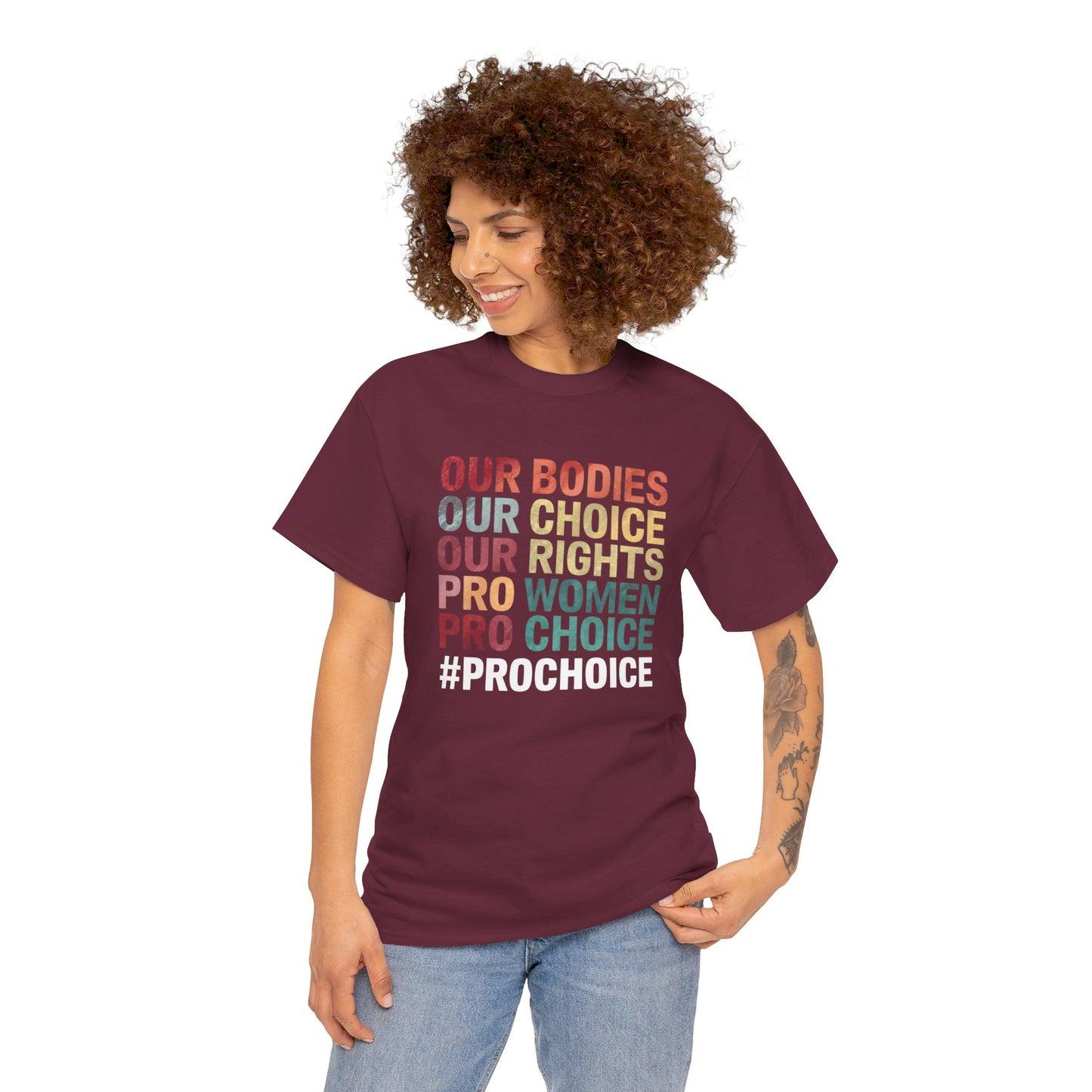 Our Bodies Women Heavy Cotton Tee