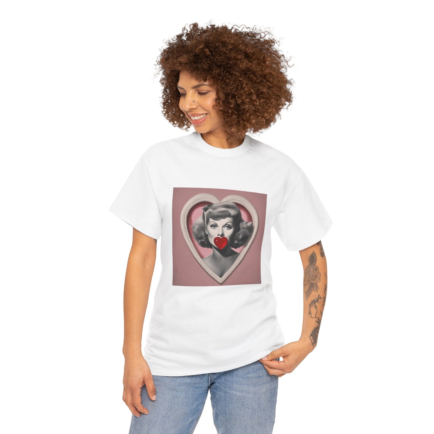 Miley Cyrus T Shirt with Hearts