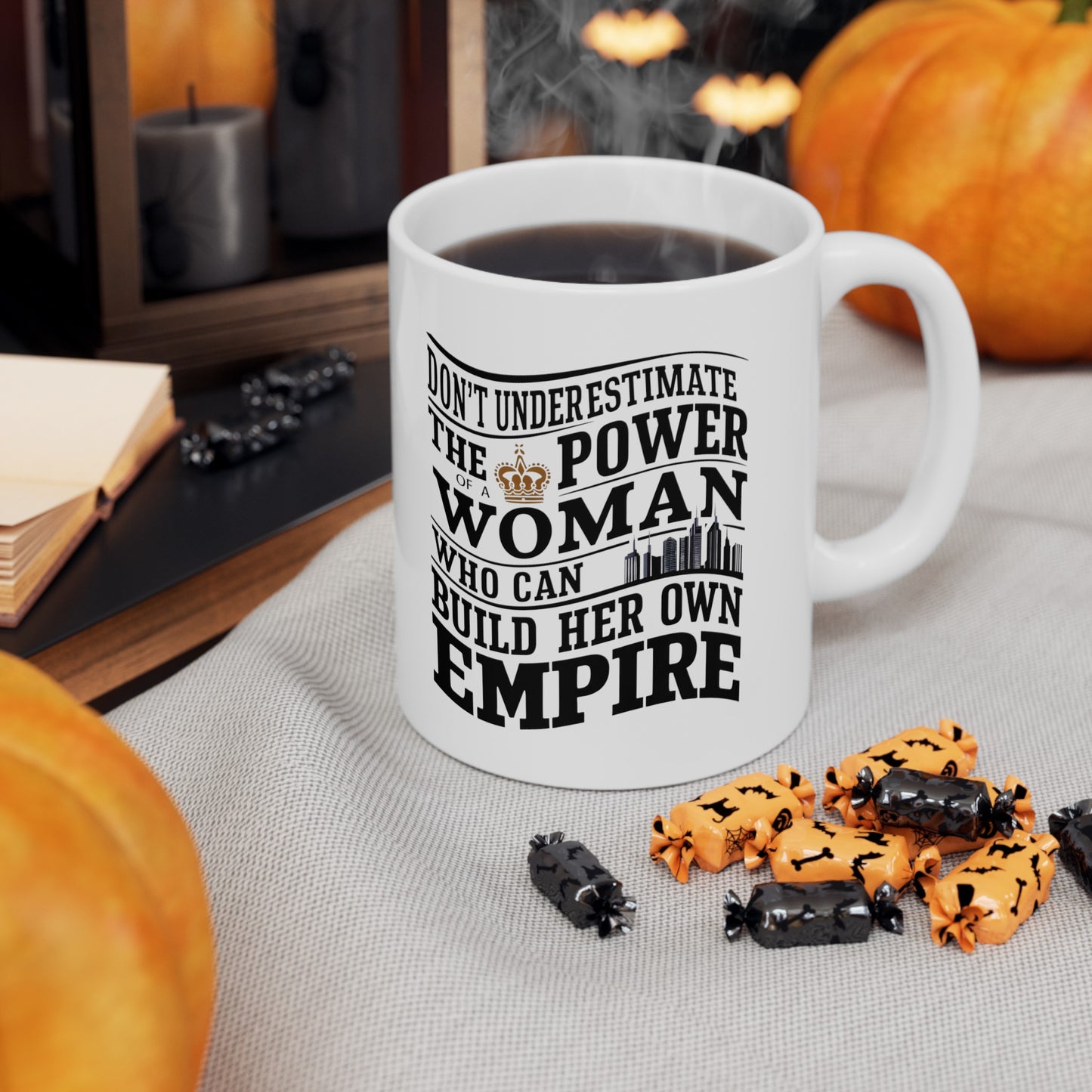 Don't Underestimate Printed Ceramic Mug, (11oz, 15oz)