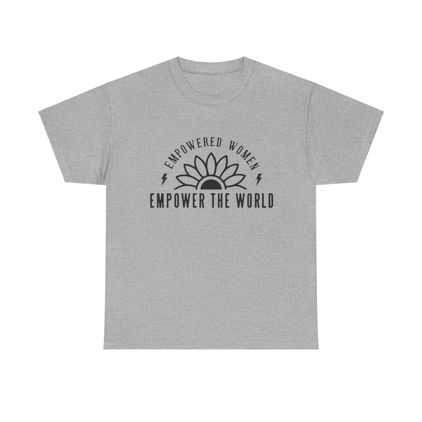 Empowered Women Printed T Shirt with Hearts