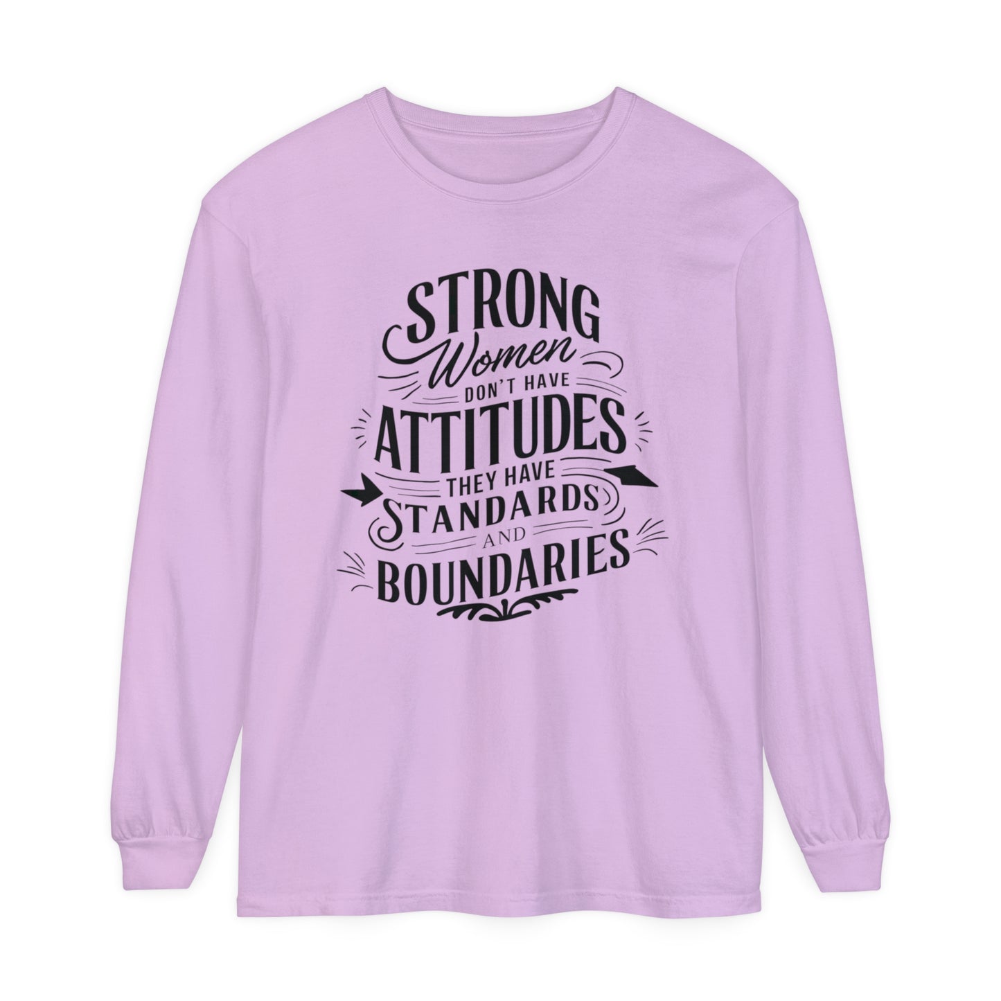 Strong Women Women Garment-dyed Long Sleeve T-Shirt