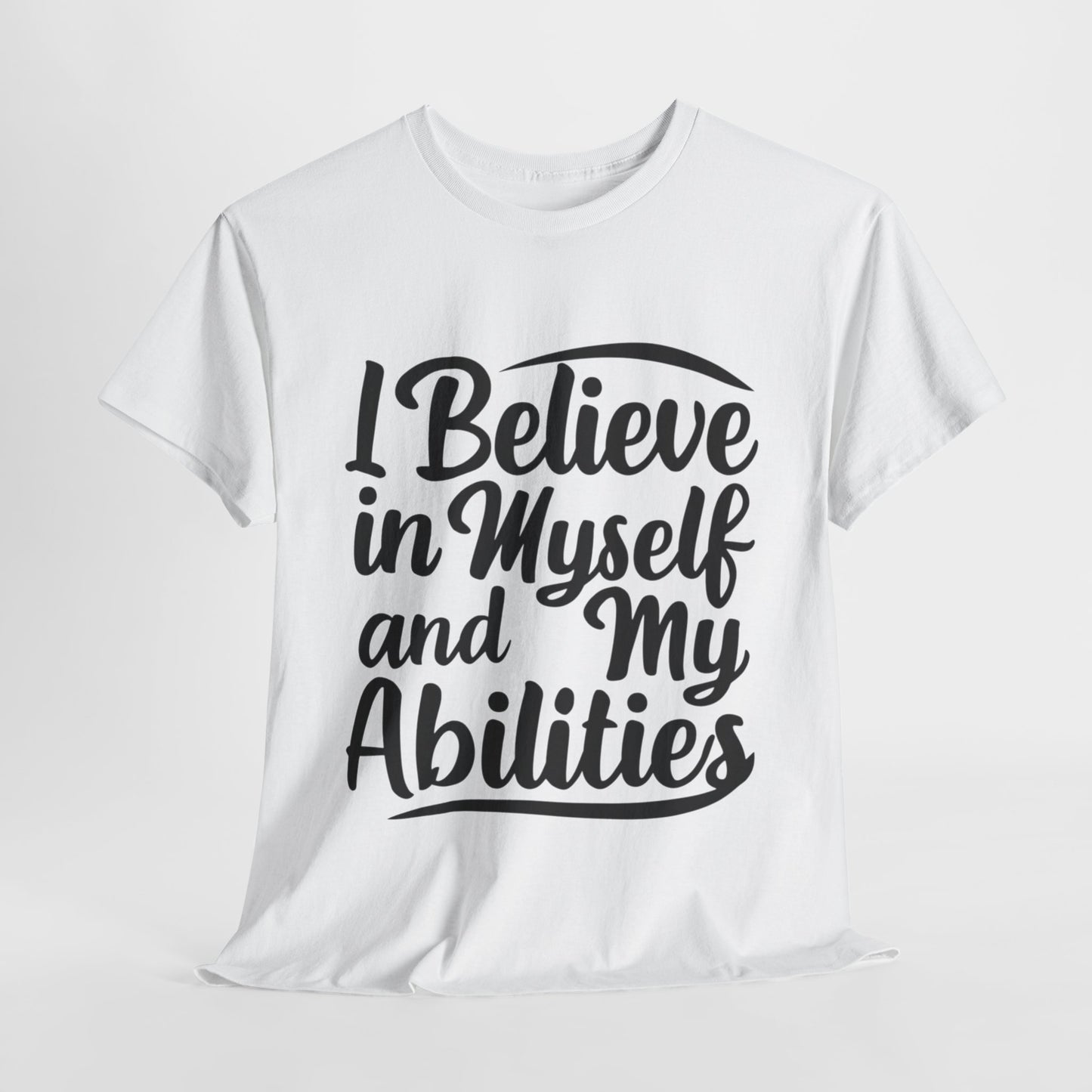 I Believe Printed T Shirt with Hearts