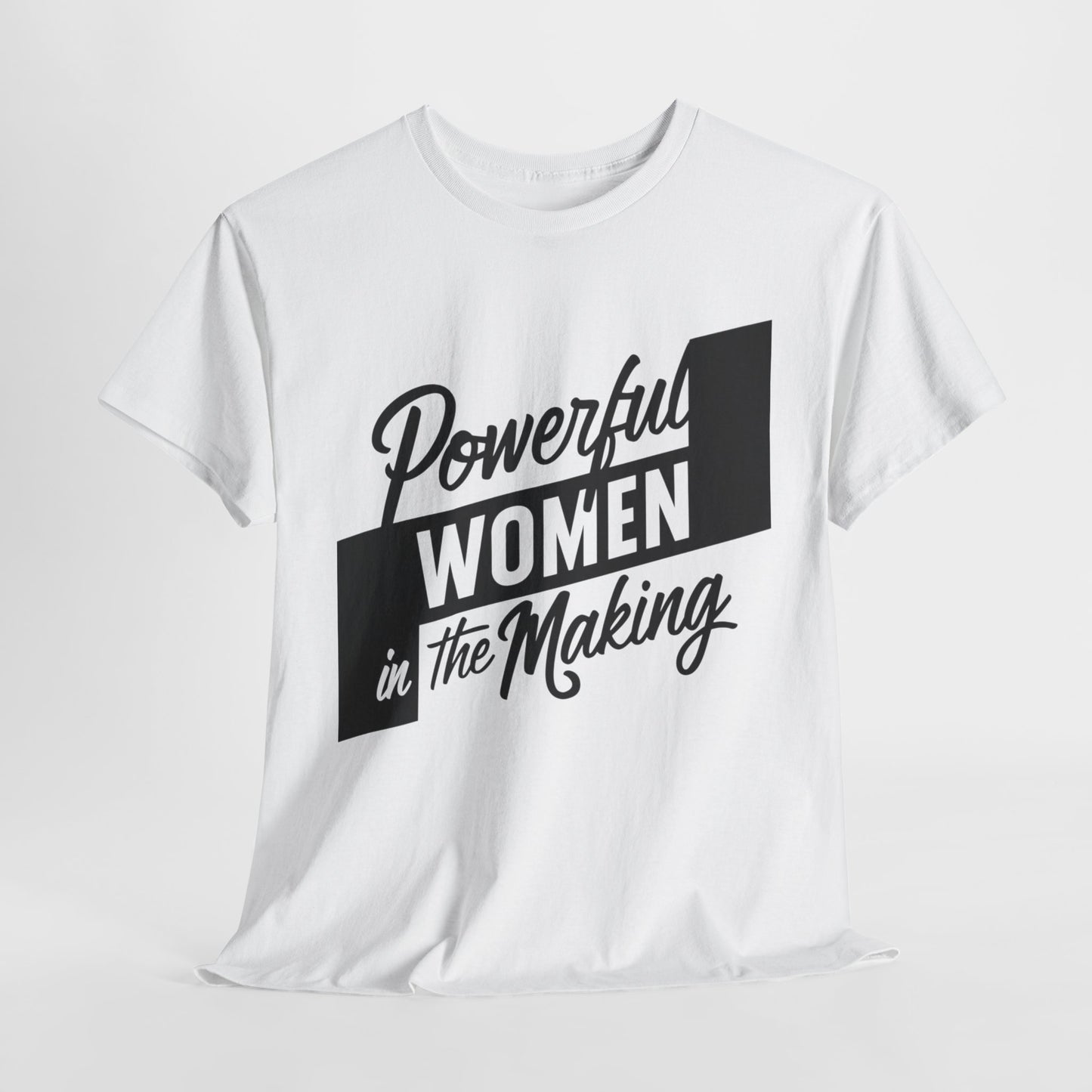 Powerful Women Printed T Shirt with Hearts