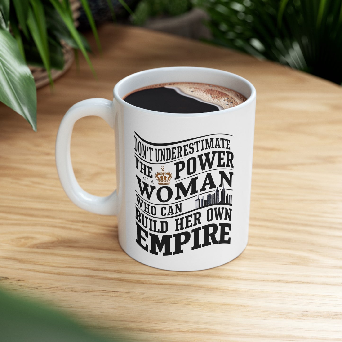 Don't Underestimate Printed Ceramic Mug, (11oz, 15oz)