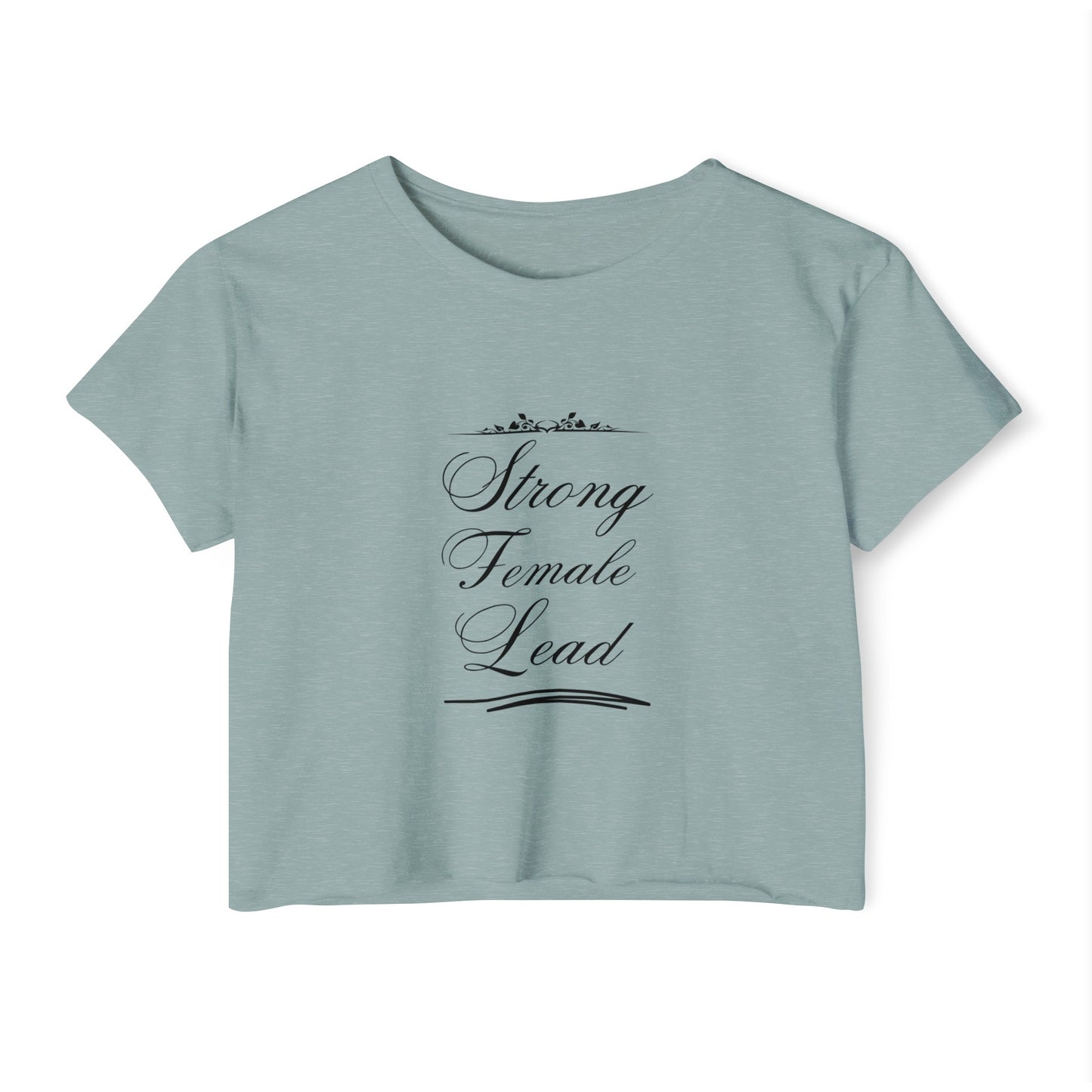 strong women never Women's Festival Crop Top