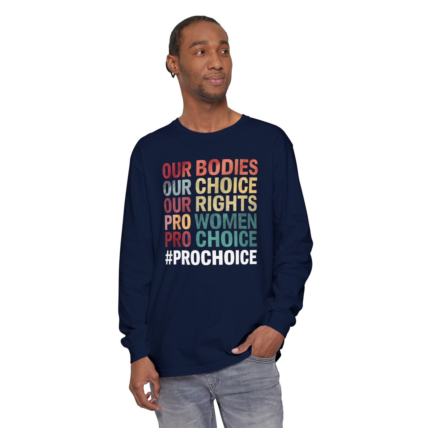 Our Bodies Women Garment-dyed Long Sleeve T-Shirt