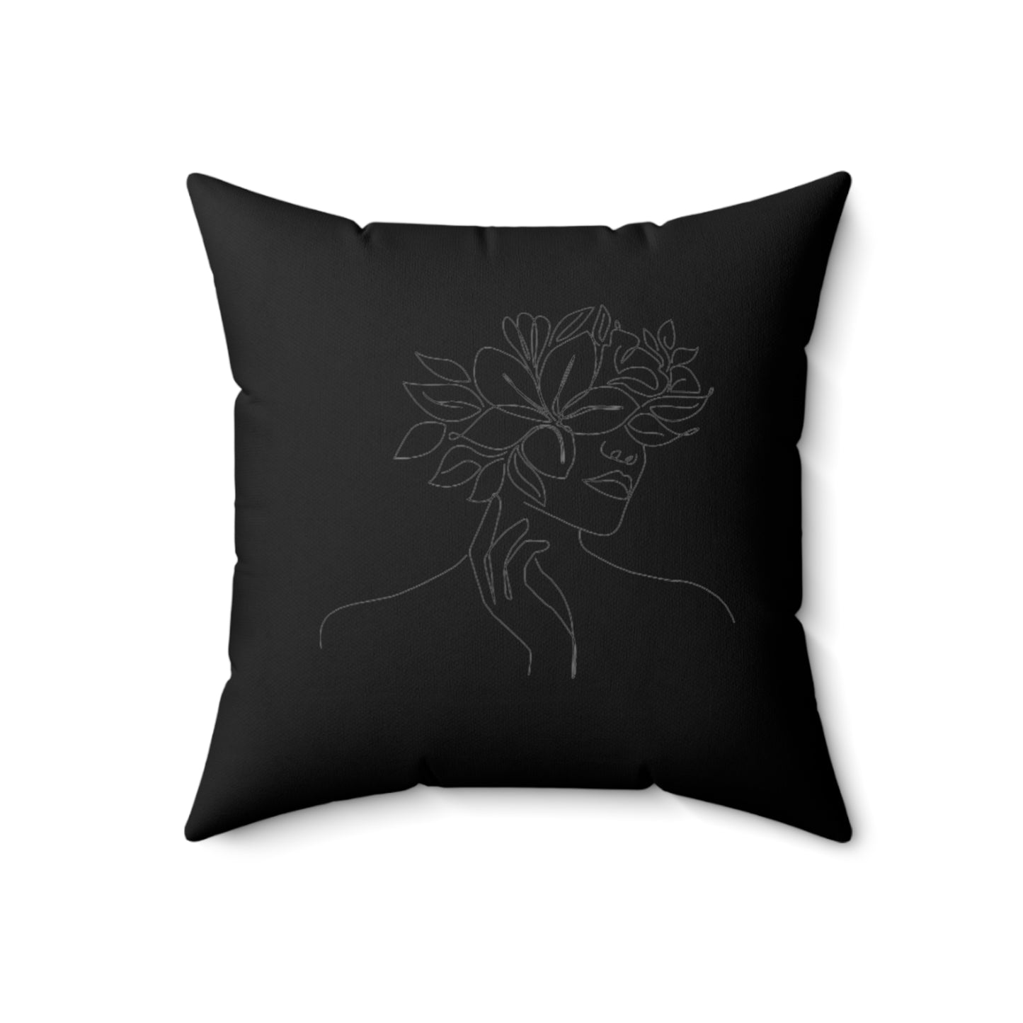 Women  Spun Polyester Square Pillow