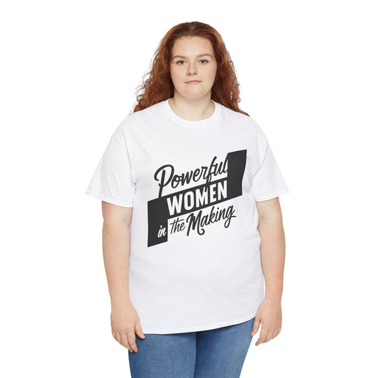 Powerful Women Printed T Shirt with Hearts
