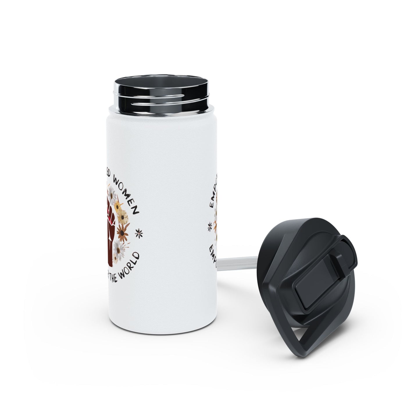 Empowered Women   Stainless Steel Water Bottle, Standard Lid