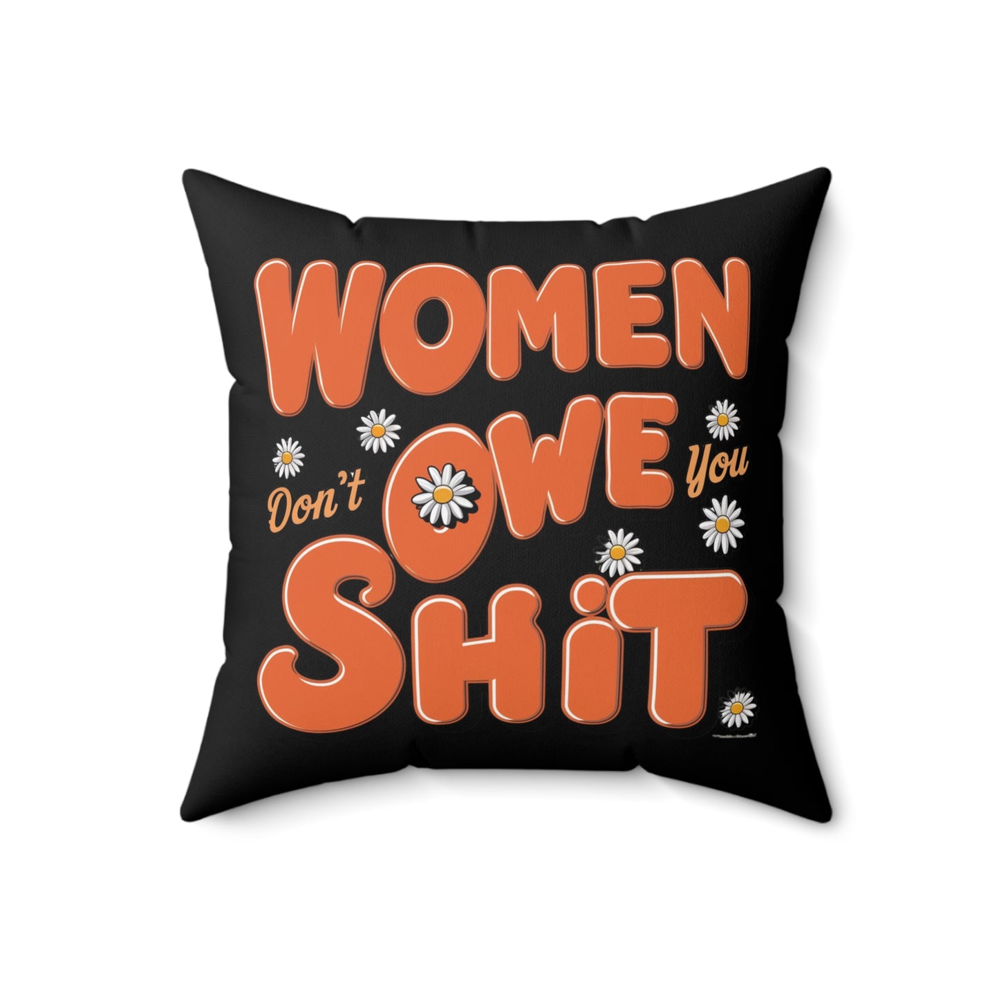 Women Spun Polyester Square Pillow