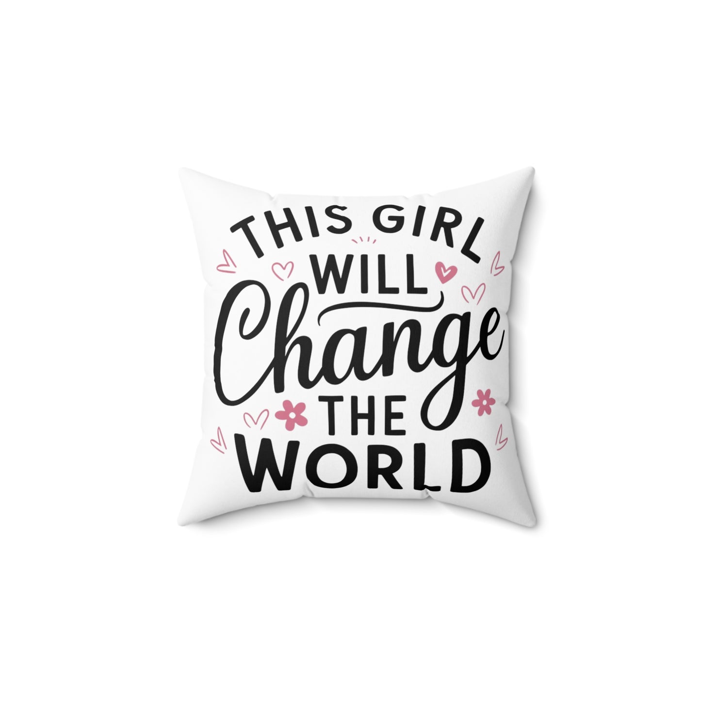 This Girl Spun Polyester Square Pillow