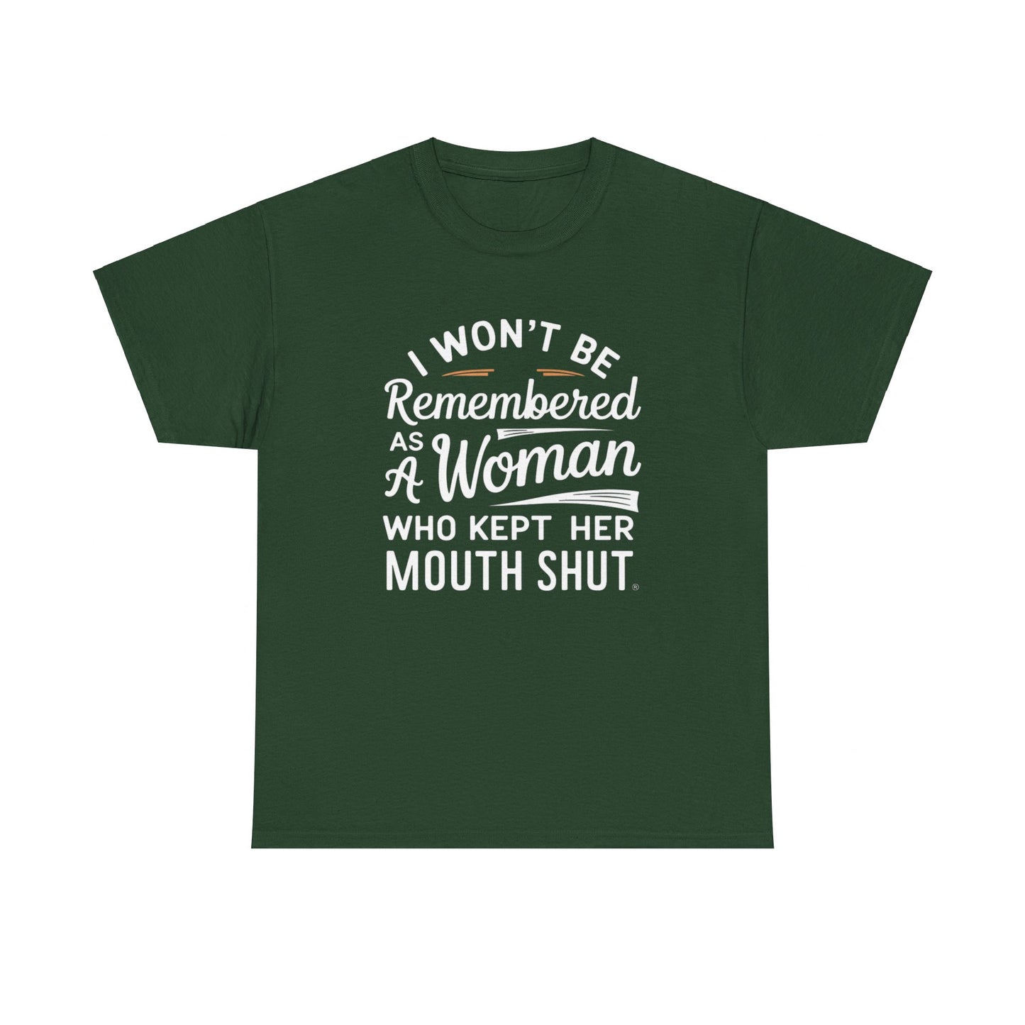 I WON'T Be Printed  T Shirt with Hearts